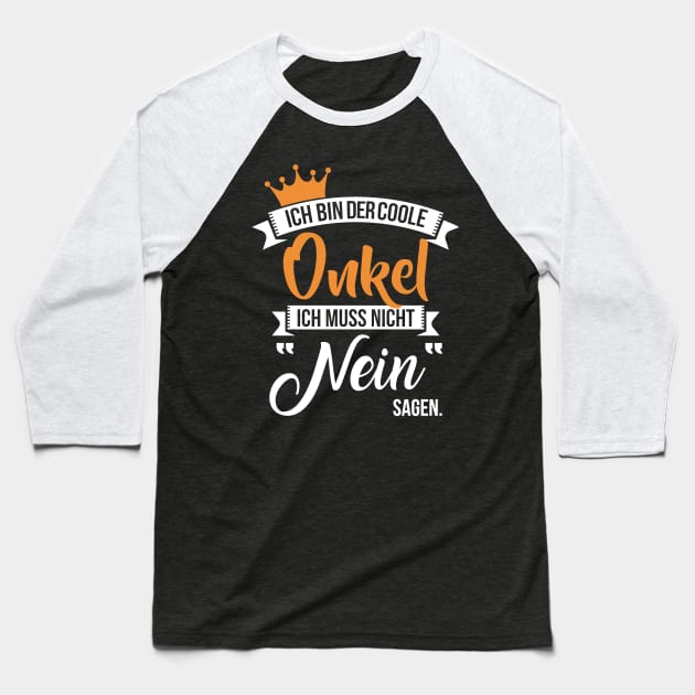 Ich bin der coole onkel Baseball T-Shirt by nektarinchen